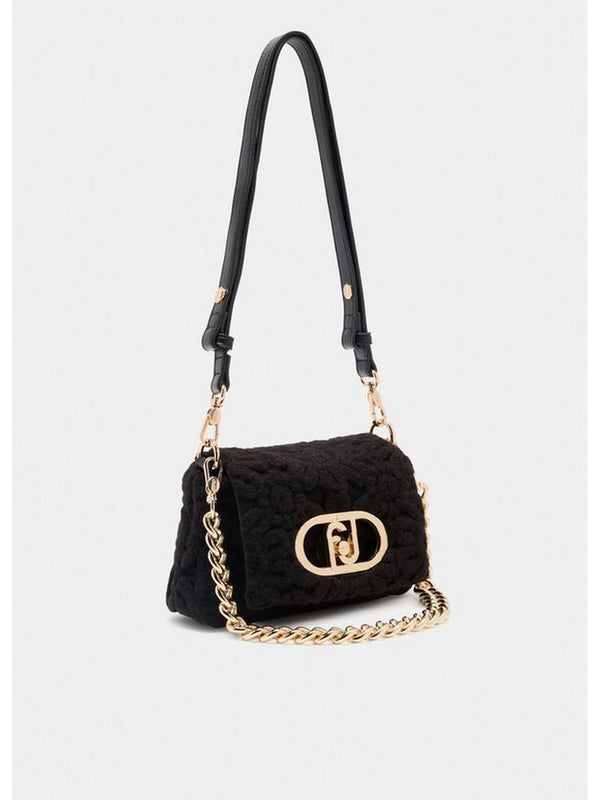 Borse a tracolla Donna Liu Jo - Borsa LaPuffy piccola con ricamo - Nero