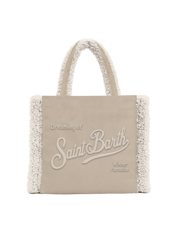 Borse a mano Donna Mc2 Saint Barth - Borsa morbida a mano Vanity Mini Shearling beige - Beige
