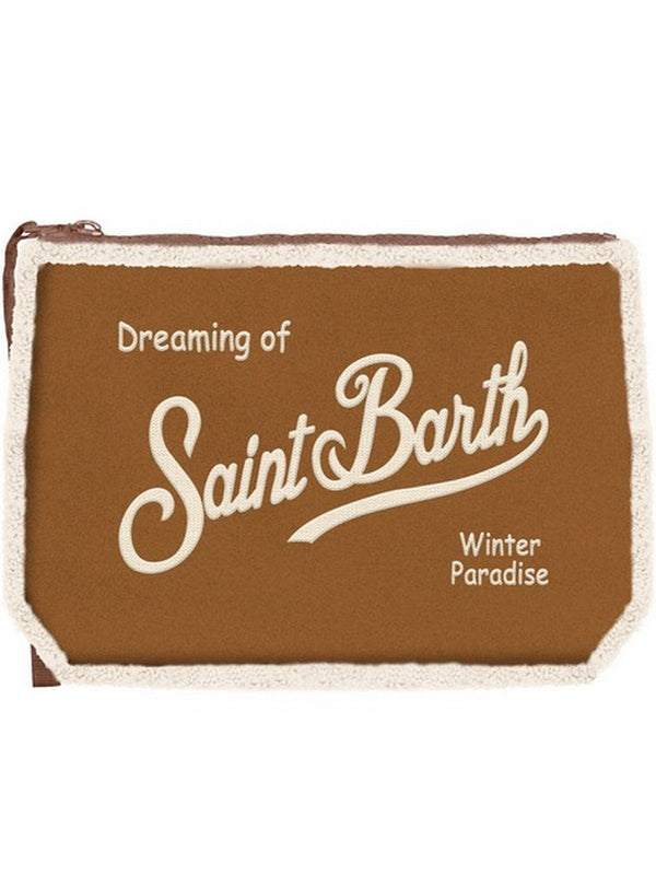 Pochette e Clutch Donna Mc2 Saint Barth - Pochette Aline Shearling in sherpa e faux suede ca - Cammello