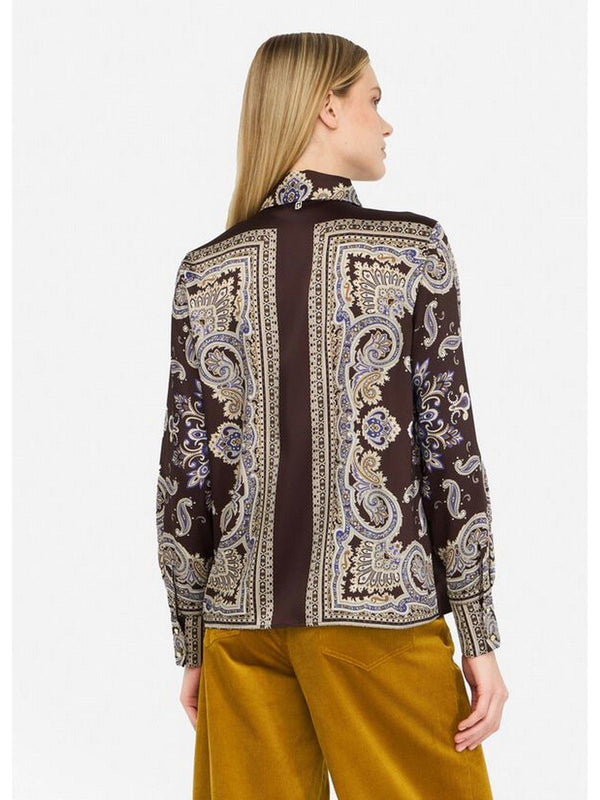 Camicie Donna Liu Jo - Camicia in twill stampato - Marrone