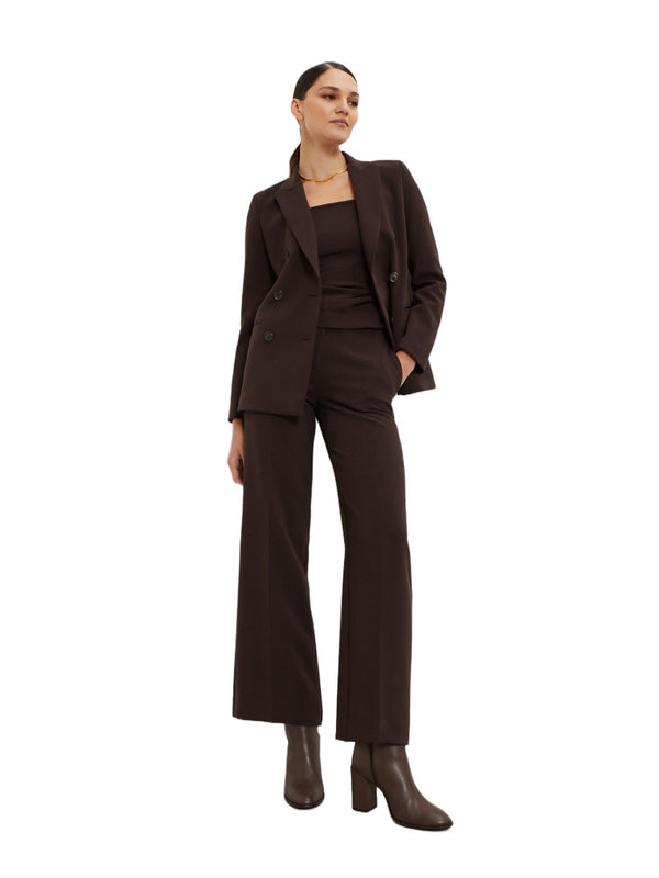 Pantaloni Donna ottod'Ame - Pantalone palazzo - Marrone