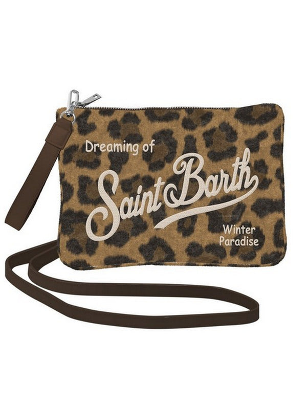 Borse a tracolla Donna Mc2 Saint Barth - TRACOLLA Parisienne Felt in misto lana leopardata - Marrone