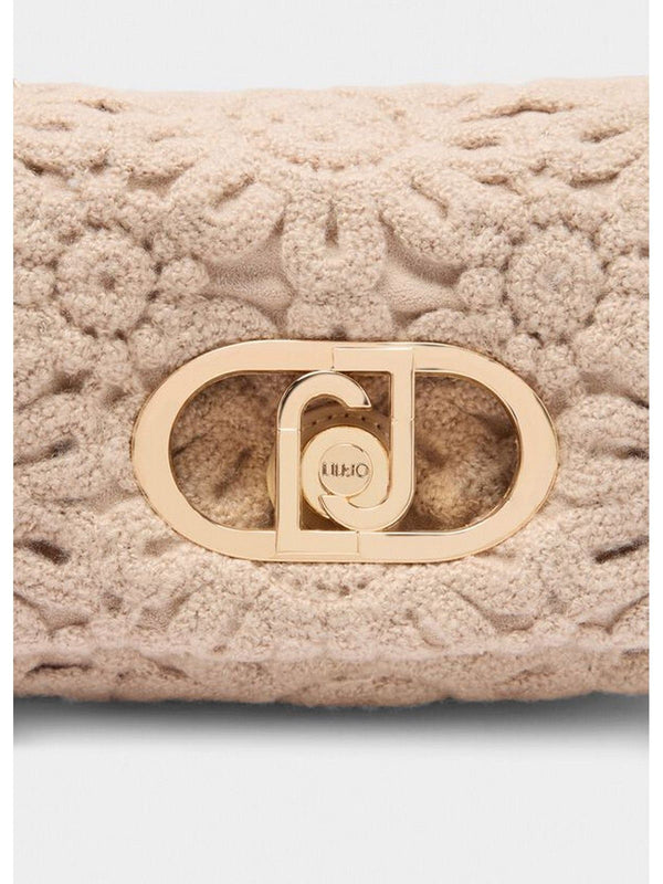 Borse a tracolla Donna Liu Jo - Borsa LaPuffy piccola con ricamo - Beige