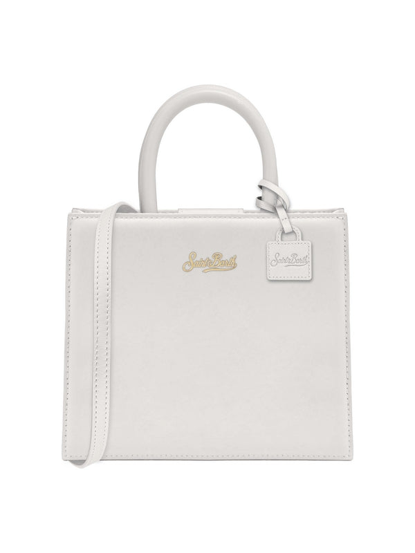 Borse a mano Donna Mc2 Saint Barth - Shop Bag Midi in pelle bianco avorio - Bianco