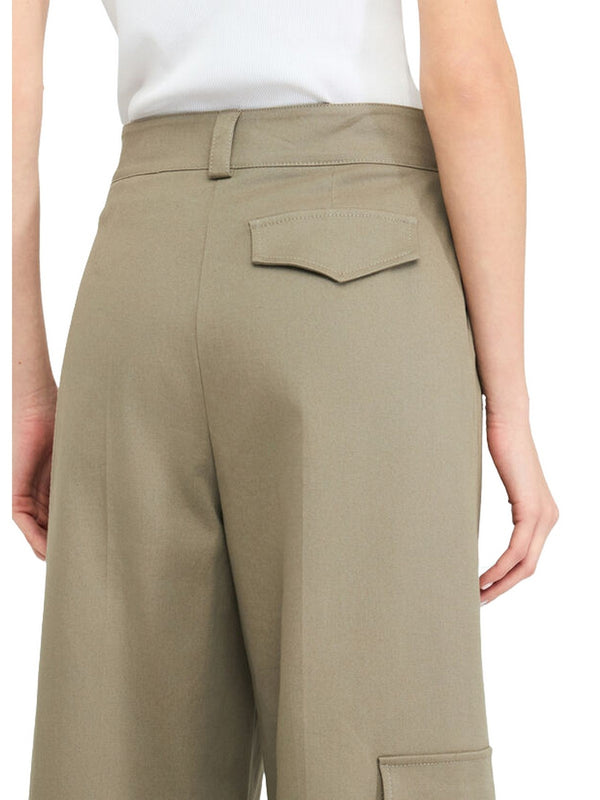 Pantaloni Donna Liu Jo - Pantaloni cargo in cotone - Verde