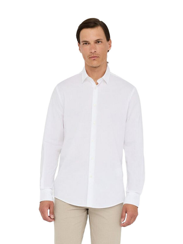 Camicie casual Uomo LIU JO UOMO - Camicia slim fit - Bianco