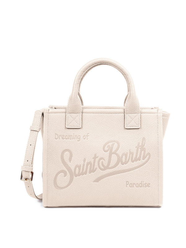 Borse a spalla Donna Mc2 Saint Barth - Borsa a spalla Vanity Bag Midi in pelle - Panna