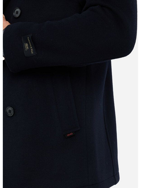 Cappotti Uomo LIU JO UOMO - Peacoat in lana e cashmere - Blu