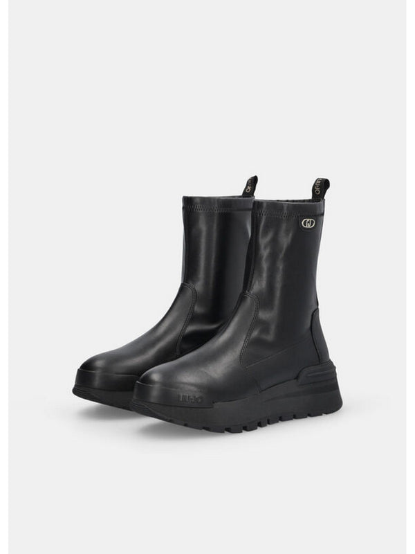 Stivali Donna LIU JO SHOES - Stivaletti con tomaia stretch - Nero