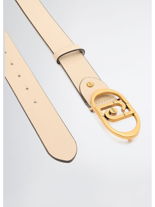 Cinture Donna Liu Jo - Cintura LaPuffy in pelle - Beige