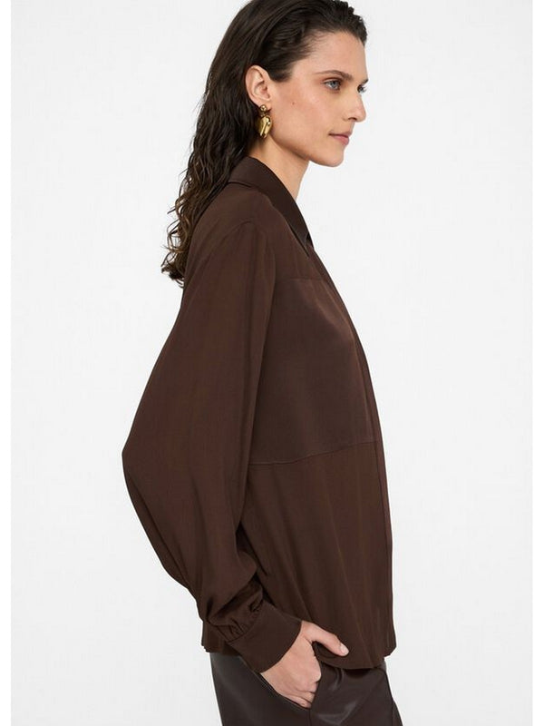Camicie Donna Liu Jo - Camicia in crêpe de chine - Marrone