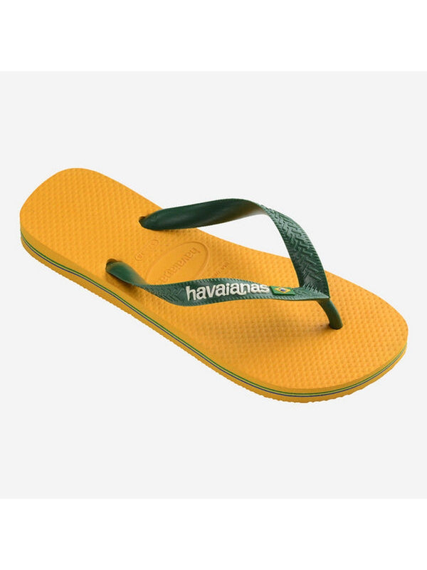Infradito Uomo Havaianas - Havaianas Brasil Logo - Giallo
