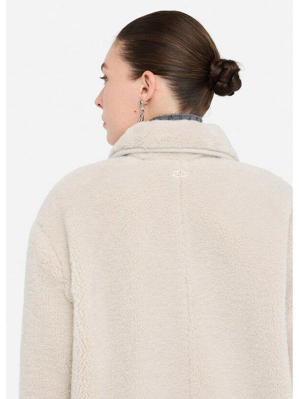 Cappotti Donna Liu Jo - Cappotto in tessuto teddy - Beige