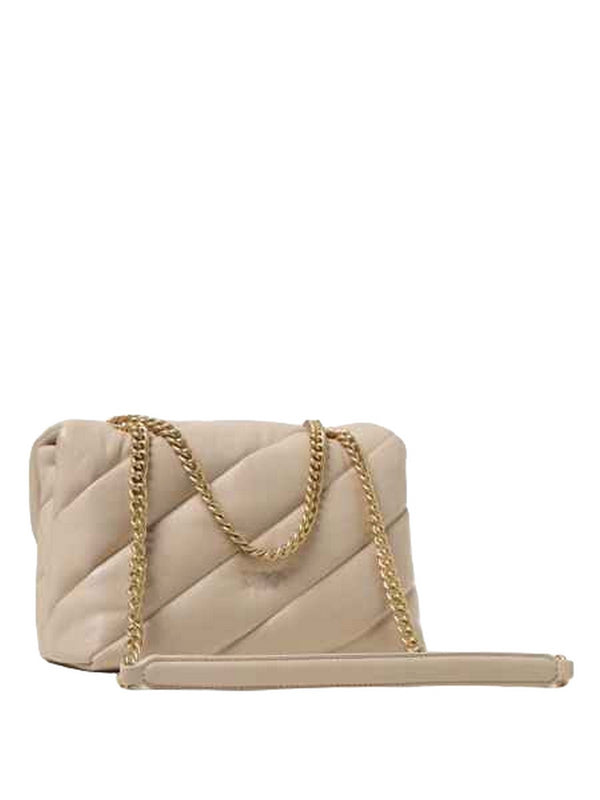 Borse a tracolla Donna Pinko - Love Classic Puff Cl Sheep - Sabbia