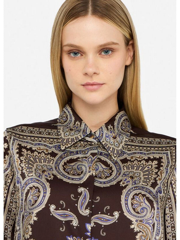 Camicie Donna Liu Jo - Camicia in twill stampato - Marrone