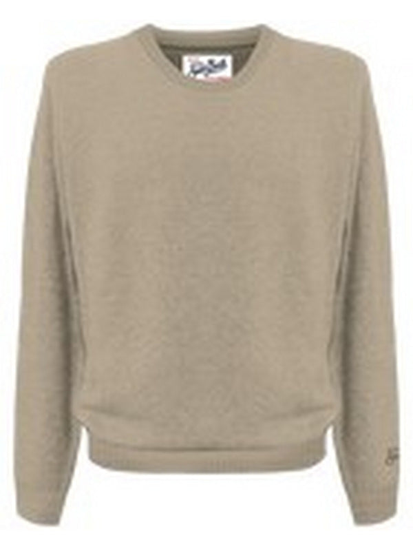 Maglie Uomo Mc2 Saint Barth - Maglione Regent in lana merino e cashmere - Beige