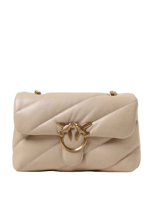 Borse a tracolla Donna Pinko - Love Classic Puff Cl Sheep - Sabbia