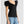 Carica l'immagine nel Visualizzatore galleria, T-shirt Donna Liu Jo - T-shirt in cotone con rouches - Nero
