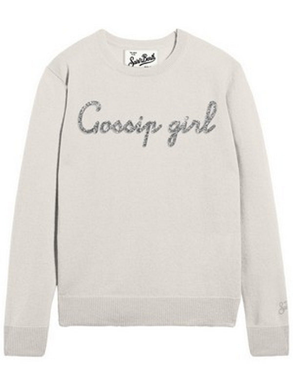 Maglie Donna Mc2 Saint Barth - Maglione New Queen in misto cashmere bianco - Bianco