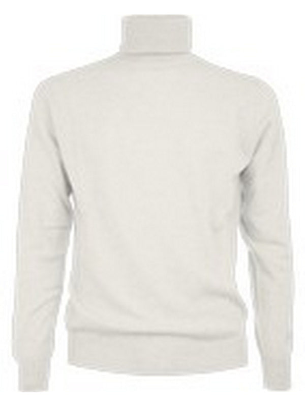 Maglie Uomo Mc2 Saint Barth - Dolcevita Bond in lana merino e cashmere - Bianco