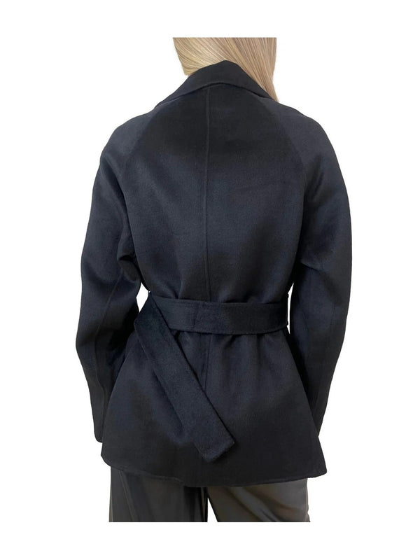Cappotti Donna Liu Jo - Cappotto in lana con cintura - Nero