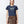 Carica l'immagine nel Visualizzatore galleria, T-shirt Donna Pinko - T-shirt con ricamo logo Love Birds in cristalli - Blu