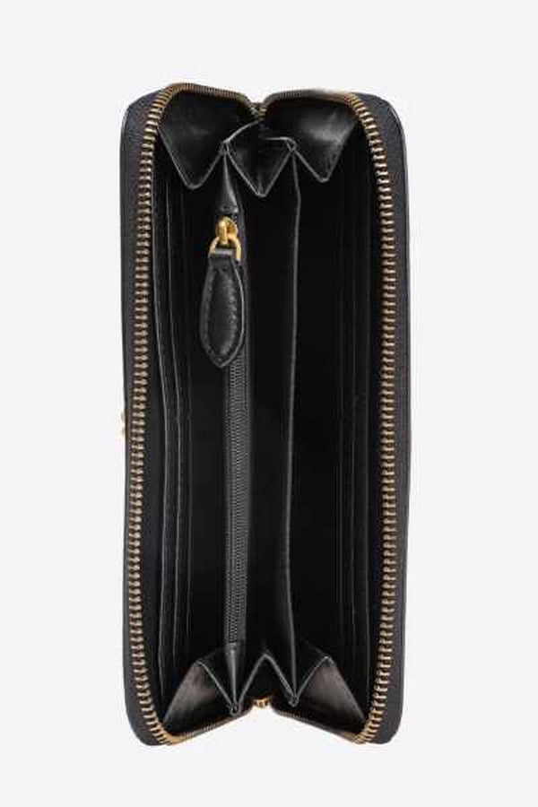 Portafogli Donna Pinko - Portafoglio Ryder Zip-Around In Pelle - Nero