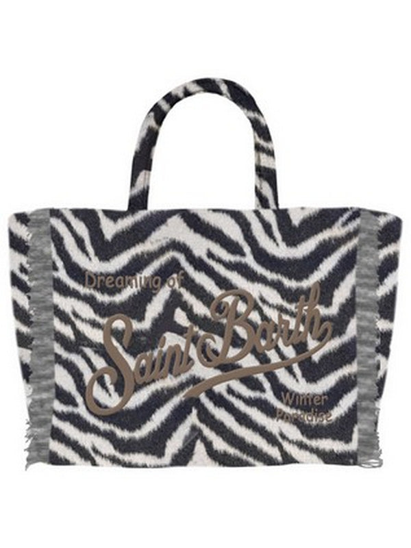 Borse a mano Donna Mc2 Saint Barth - Borsa a mano Colette Felt ZEBRATA - Nero