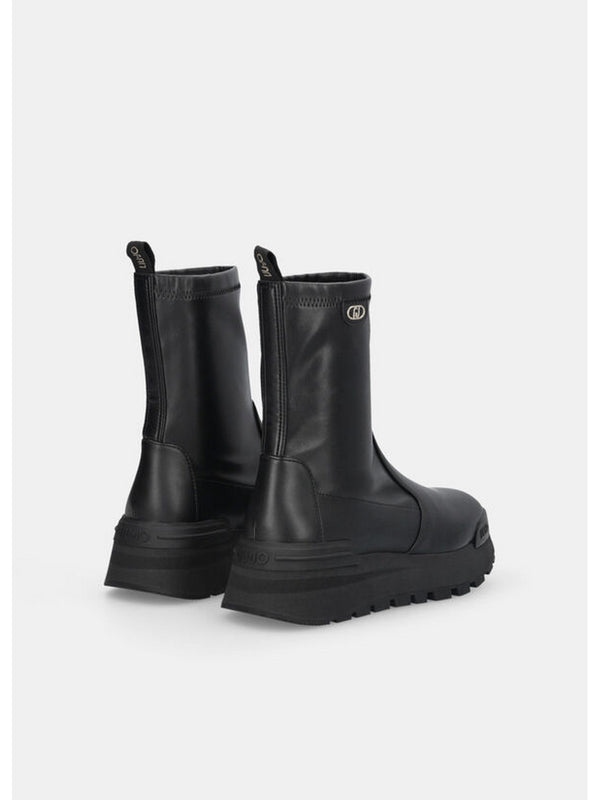 Stivali Donna LIU JO SHOES - Stivaletti con tomaia stretch - Nero