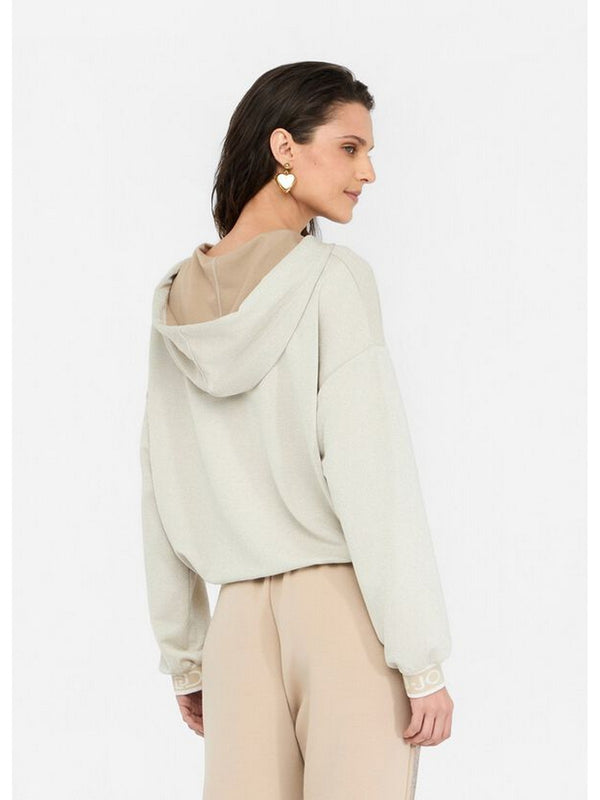 Felpe con cappuccio Donna Liu Jo - Felpa lurex® con cappuccio - Beige