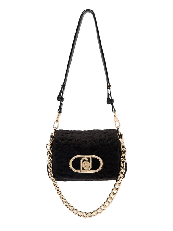 Borse a tracolla Donna Liu Jo - Borsa LaPuffy piccola con ricamo - Nero