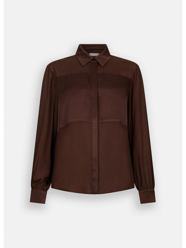 Camicie Donna Liu Jo - Camicia in crêpe de chine - Marrone