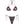 Load image into Gallery viewer, Coordinati Donna Me Fui - BIKINI Triangolo con Slip Americano Regolabile - Viola