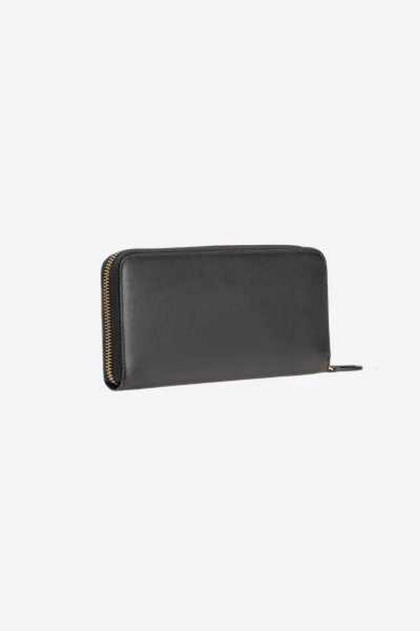 Portafogli Donna Pinko - Portafoglio Ryder Zip-Around In Pelle - Nero