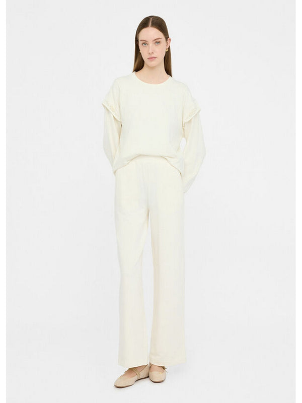 Felpe senza cappuccio Donna Liu Jo - Felpa con perle - Bianco