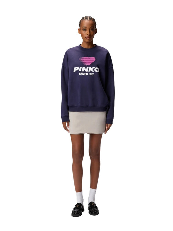 Felpe senza cappuccio Donna Pinko - Mascarpone Maglia - Blu