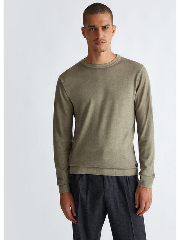 Maglie Uomo LIU JO UOMO - Maglia chiara in lana merino - Verde