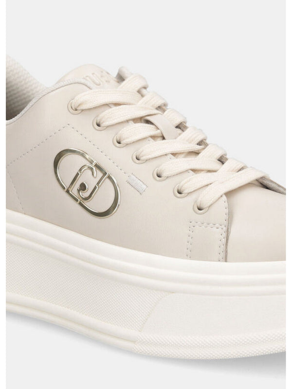 Sneaker Donna LIU JO SHOES - Sneakers platform in pelle - Beige