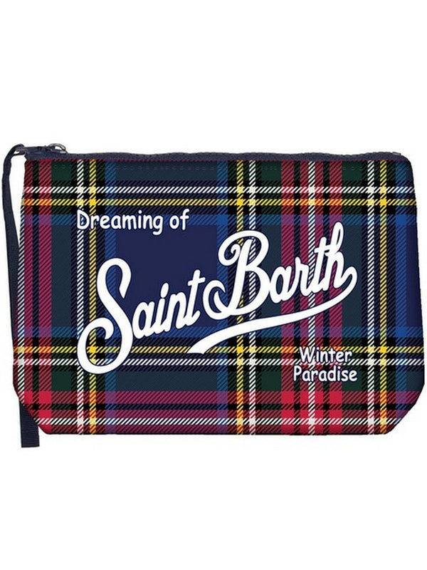 Pochette e Clutch Donna Mc2 Saint Barth - Pochette Aline W Tartan Trtn61 - Blu