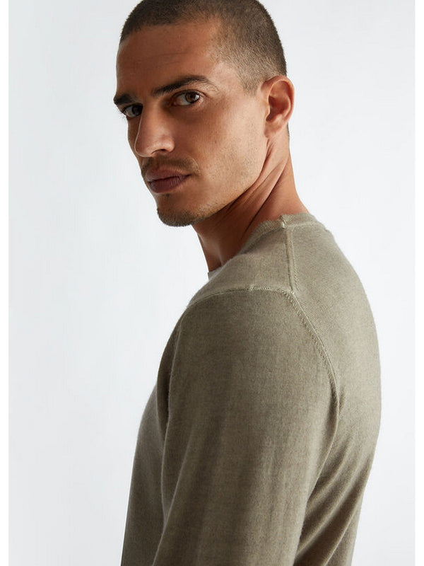 Maglie Uomo LIU JO UOMO - Maglia chiara in lana merino - Verde