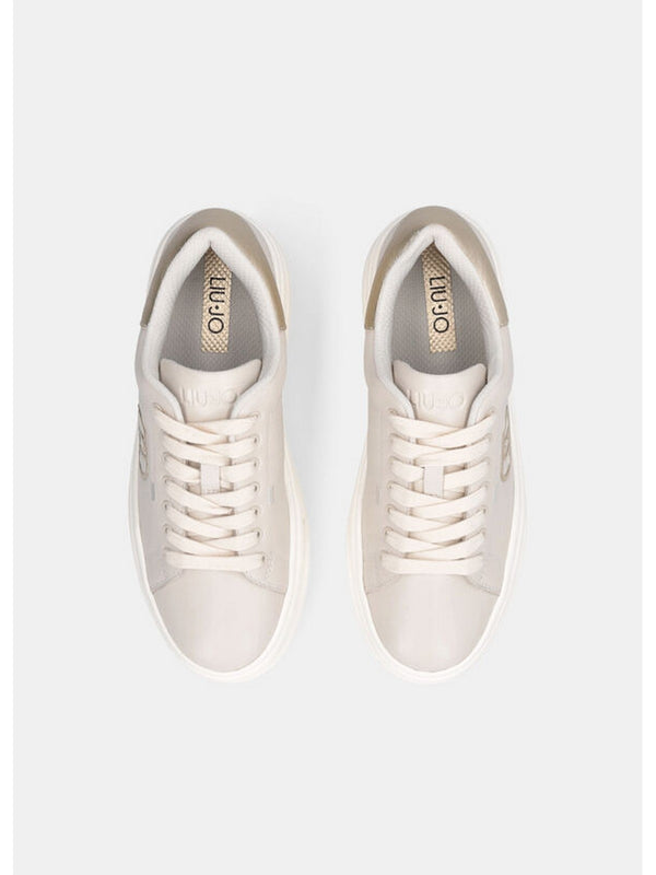 Sneaker Donna LIU JO SHOES - Sneakers platform in pelle - Beige
