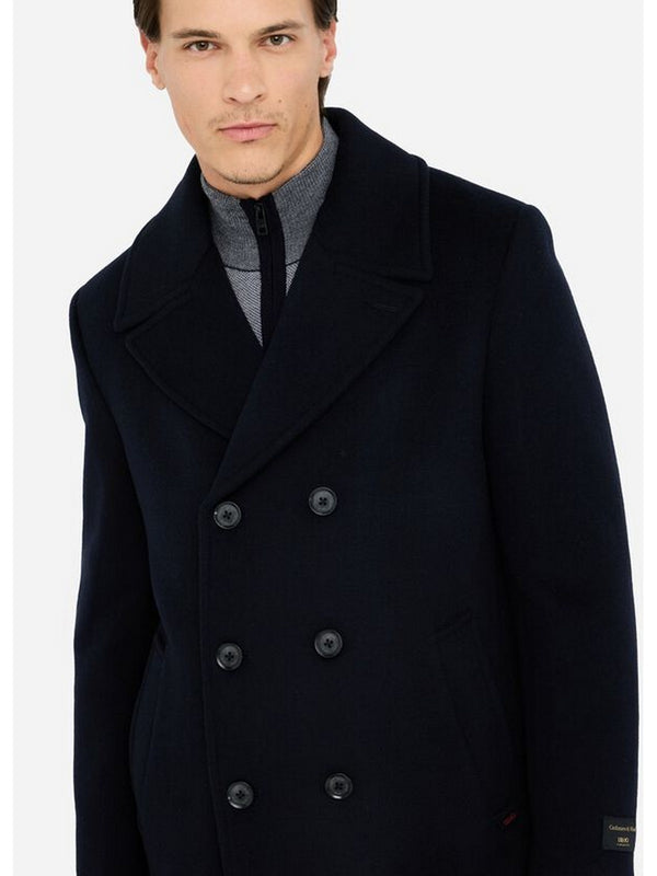 Cappotti Uomo LIU JO UOMO - Peacoat in lana e cashmere - Blu