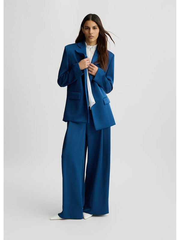 Giacche Donna Liu Jo - Blazer blu con cintura - Blu