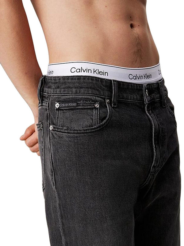 Jeans Uomo Calvin Klein - Slim Straight Jeans - Nero