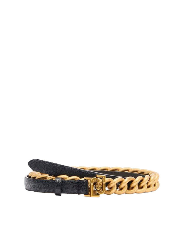 Cinture Donna Liu Jo - Cintura con catena - Nero