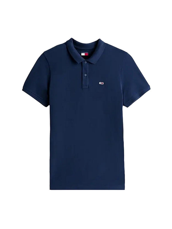 Polo Uomo Tommy Hilfiger - Polo slim fit con bandierina - Blu