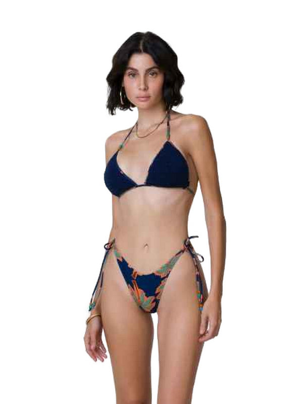 Coordinati Donna Me Fui - Bikini Triangolo E Slip Americano Regolabile Exoti - Blu