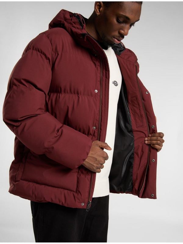Giacconi Uomo Dickies - Piumino Con Cappuccio Eagleville - Bordeaux