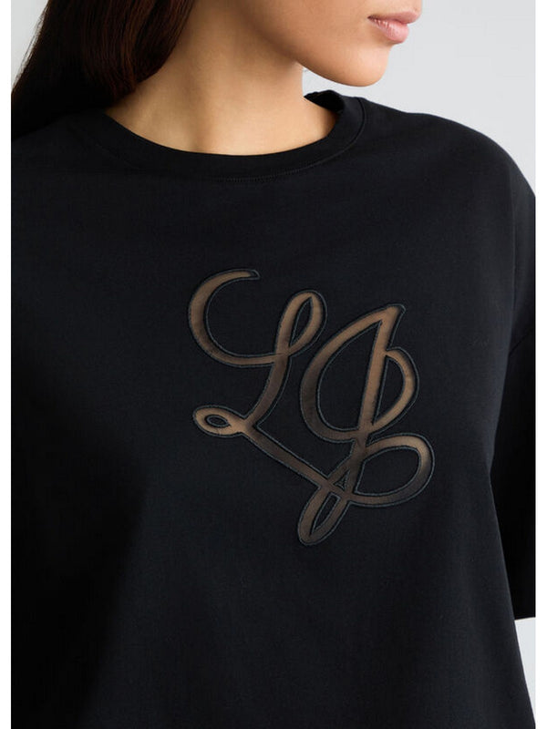 T-shirt Donna Liu Jo - T-shirt con logo - Nero