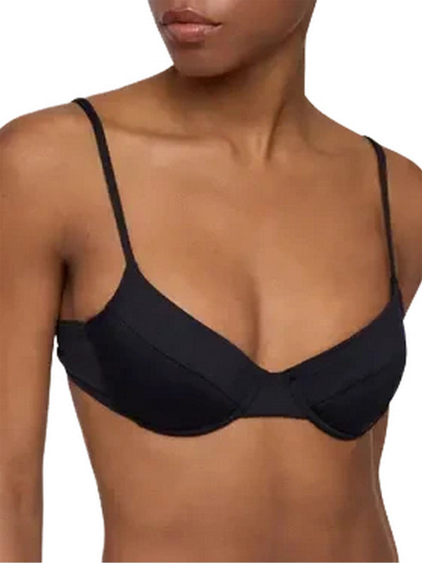 Reggiseni Donna Mc2 Saint Barth - Bea bralette nera con ferretto - Nero